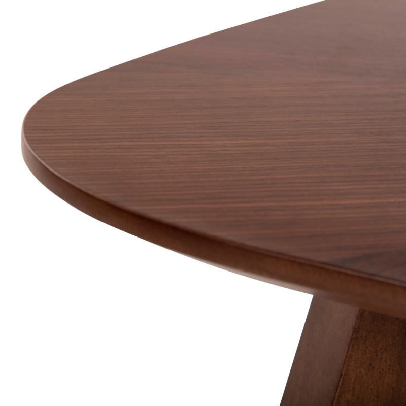 ΣΕΤ ΤΡΑΠΕΖΑΡΙΑΣ 9ΤΜΧ RIDER HM21341 ΤΡΑΠΕΖΙ ΑΠΟ MDF--ΚΑΡΕΚΛΕΣ RUBBERWOOD & ΥΦΑΣΜΑ