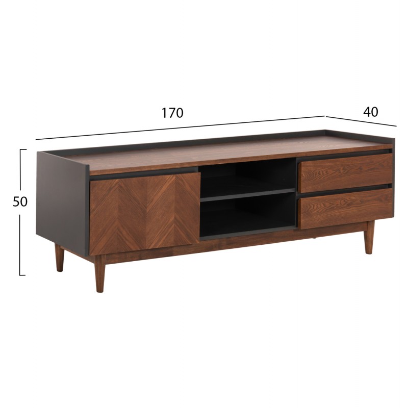ΣΕΤ ΜΠΟΥΦΕΣ & ΕΠΙΠΛΟ ΤΗΛΕΟΡΑΣΗΣ ΒEEN HM21344 MDF ΜΕ ΚΑΠΛΑΜΑ ΚΑΡΥΔΙΑΣ