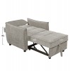 ΠΟΛΥΘΡΟΝΑ-ΚΡΕΒΑΤΙ ORYN HM3307.03 ΜΠΕΖ ΥΦΑΣΜΑ 89x85x84Υεκ.
