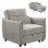 ΠΟΛΥΘΡΟΝΑ-ΚΡΕΒΑΤΙ ORYN HM3307.03 ΜΠΕΖ ΥΦΑΣΜΑ 89x85x84Υεκ.