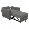 ΠΟΛΥΘΡΟΝΑ-ΚΡΕΒΑΤΙ ORYN HM3307.01 ΓΚΡΙ ΥΦΑΣΜΑ 89x85x84Υεκ.