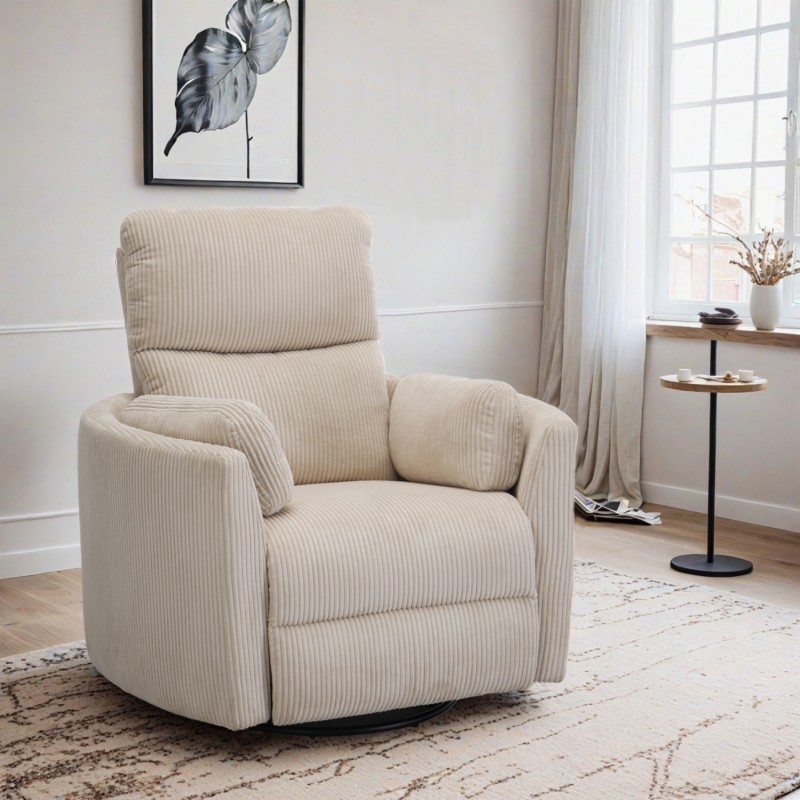 ΠΟΛΥΘΡΟΝΑ ΘΗΛΑΣΜΟΥ/RELAX VELMORA HM3300.03 ΜΠΕΖ ΚΟΤΛΕ ΥΦΑΣΜΑ 93x102x106.5Υεκ