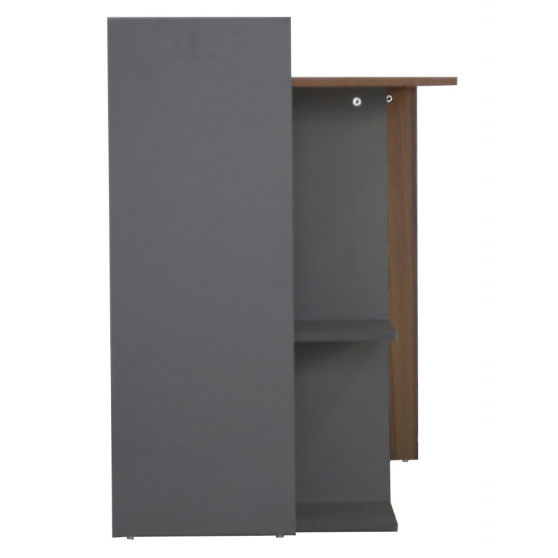ΓΡΑΦΕΙΟ ΜΕΛΑΜΙΝΗΣ HM8994.01 ΚΑΡΥΔΙ ΓΚΡΙ 112x55x85Y εκ.