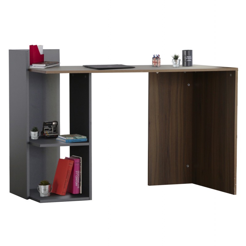 ΓΡΑΦΕΙΟ ΜΕΛΑΜΙΝΗΣ HM8994.01 ΚΑΡΥΔΙ ΓΚΡΙ 112x55x85Y εκ.
