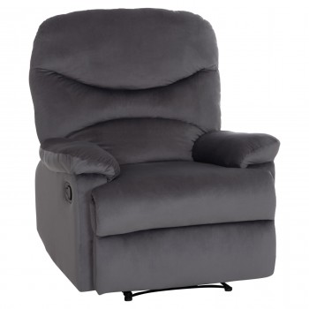 ΠΟΛΥΘΡΟΝΑ RELAX BRAYLEN HM3298.01 ΓΚΡΙ ΒΕΛΟΥΔΟ 85x90x95Υεκ.