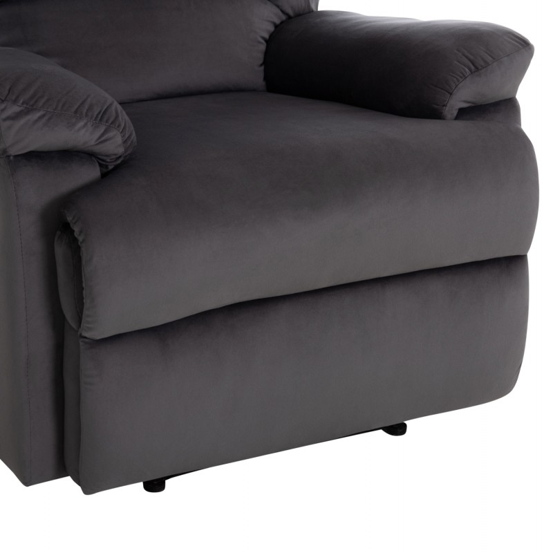 ΠΟΛΥΘΡΟΝΑ RELAX BRAYLEN HM3298.01 ΓΚΡΙ ΒΕΛΟΥΔΟ 85x90x95Υεκ.