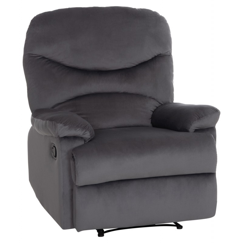 ΠΟΛΥΘΡΟΝΑ RELAX BRAYLEN HM3298.01 ΓΚΡΙ ΒΕΛΟΥΔΟ 85x90x95Υεκ.