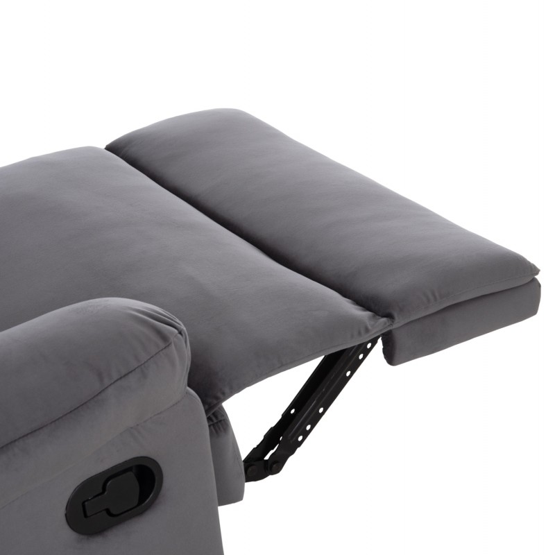 ΠΟΛΥΘΡΟΝΑ RELAX BRAYLEN HM3298.01 ΓΚΡΙ ΒΕΛΟΥΔΟ 85x90x95Υεκ.