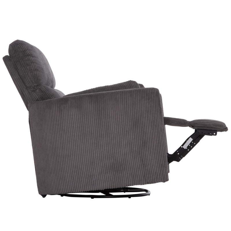 ΠΟΛΥΘΡΟΝΑ ΘΗΛΑΣΜΟΥ/RELAX VELMORA HM3300.01 ΓΚΡΙ ΚΟΤΛΕ ΥΦΑΣΜΑ 100x90x100Υεκ