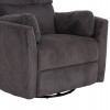 ΠΟΛΥΘΡΟΝΑ ΘΗΛΑΣΜΟΥ/RELAX VELMORA HM3300.01 ΓΚΡΙ ΚΟΤΛΕ ΥΦΑΣΜΑ 100x90x100Υεκ