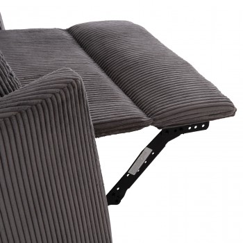 ΠΟΛΥΘΡΟΝΑ ΘΗΛΑΣΜΟΥ/RELAX VELMORA HM3300.01 ΓΚΡΙ ΚΟΤΛΕ ΥΦΑΣΜΑ 100x90x100Υεκ
