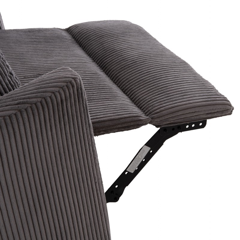 ΠΟΛΥΘΡΟΝΑ ΘΗΛΑΣΜΟΥ/RELAX VELMORA HM3300.01 ΓΚΡΙ ΚΟΤΛΕ ΥΦΑΣΜΑ 100x90x100Υεκ