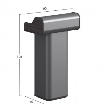 ΑΝΑΛΟΓΙΟ ΟΜΙΛΗΤΗ SPEEKER HM2151 ΜΕΛΑΜΙΝΗ ΣΕ ΓΚΡΙ 60x40x108Υεκ