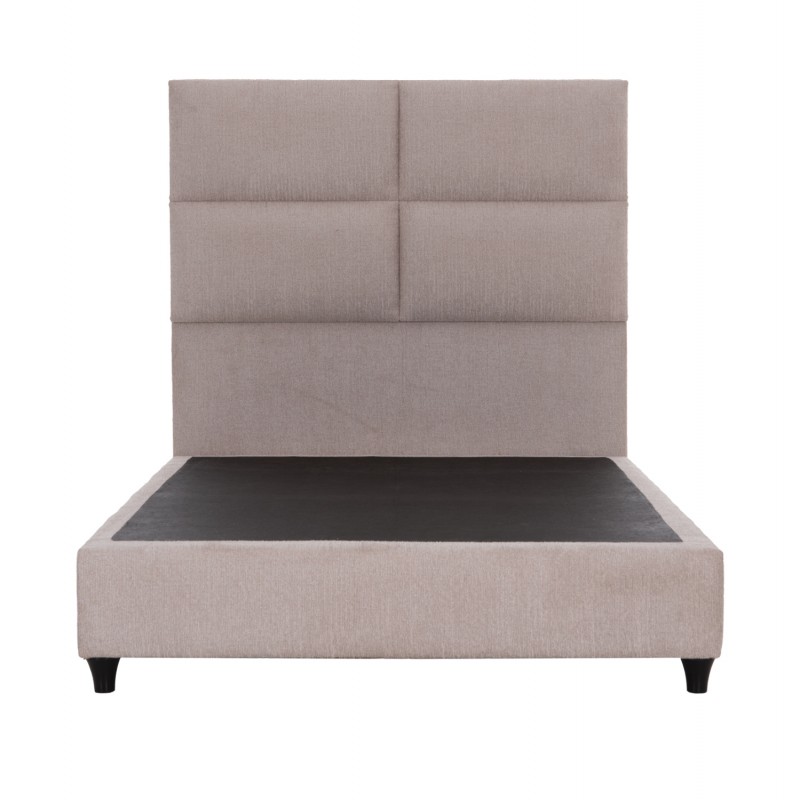 ΚΡΕΒΑΤΙ HMIΔΙΠΛΟ MILO ΑΠΟ ΜΠΕΖ ΥΦΑΣΜΑ HM646.32 ΓΙΑ ΣΤΡΩΜΑ 120x200 εκ.