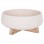 ΓΛΑΣΤΡΑ ΕΣ.ΧΩΡΟΥ FRELLO HM4674.02M ΛΕΥΚΟ FIBER CEMENT--TEAK ΒΑΣΗ 27x26,5x12Υεκ.