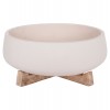 ΓΛΑΣΤΡΑ ΕΣ.ΧΩΡΟΥ FRELLO HM4674.02M ΛΕΥΚΟ FIBER CEMENT--TEAK ΒΑΣΗ 27x26,5x12Υεκ.