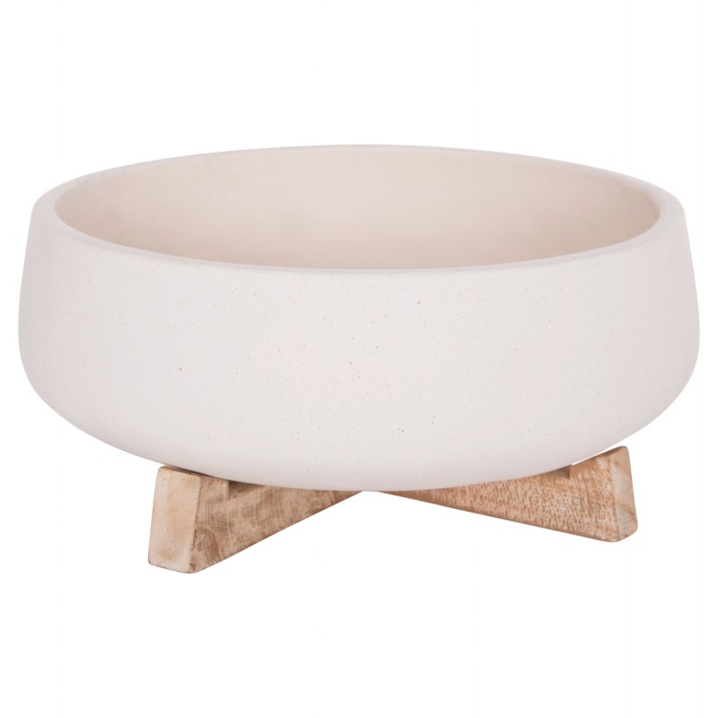 ΓΛΑΣΤΡΑ ΕΣ.ΧΩΡΟΥ FRELLO HM4674.02M ΛΕΥΚΟ FIBER CEMENT--TEAK ΒΑΣΗ 27x26,5x12Υεκ.