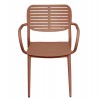ΠΟΛΥΘΡΟΝΑ ΤΡΑΠΕΖΑΡΙΑΣ HILLIARD HM6644.08 ΑΛΟΥΜΙΝΙΟ ΣΕ TERRACOTTA 56x58x80Υεκ
