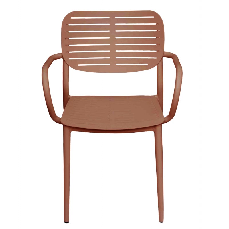 ΠΟΛΥΘΡΟΝΑ ΤΡΑΠΕΖΑΡΙΑΣ HILLIARD HM6644.08 ΑΛΟΥΜΙΝΙΟ ΣΕ TERRACOTTA 56x58x80Υεκ