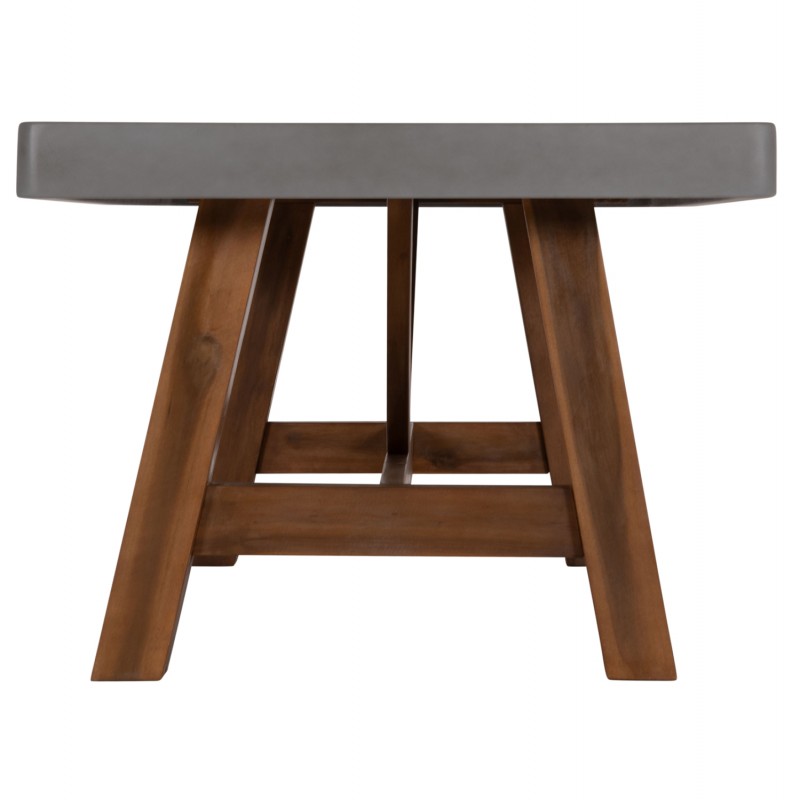 ΤΡΑΠΕΖΙ ΤΡΑΠΕΖΑΡΙΑΣ MAEVE HM6575.01 ΓΚΡΙ FIBER CEMENT--ΞΥΛΟ ΑΚΑΚΙΑΣ 200x100x75Υεκ