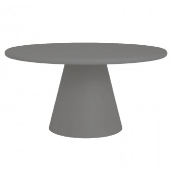 ΤΡΑΠΕΖΙ ΤΡΑΠΕΖΑΡΙΑΣ ΣΤΡΟΓΓΥΛΟ RAIKO HM6573.01 ΓΚΡΙ FIBER CEMENT Φ130x75Υεκ