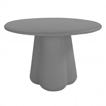 ΤΡΑΠΕΖΙ ΤΡΑΠΕΖΑΡΙΑΣ ΣΤΡΟΓΓΥΛΟ NAYU HM6583.01 ΓΚΡΙ FIBER CEMENT Φ120x75Υεκ