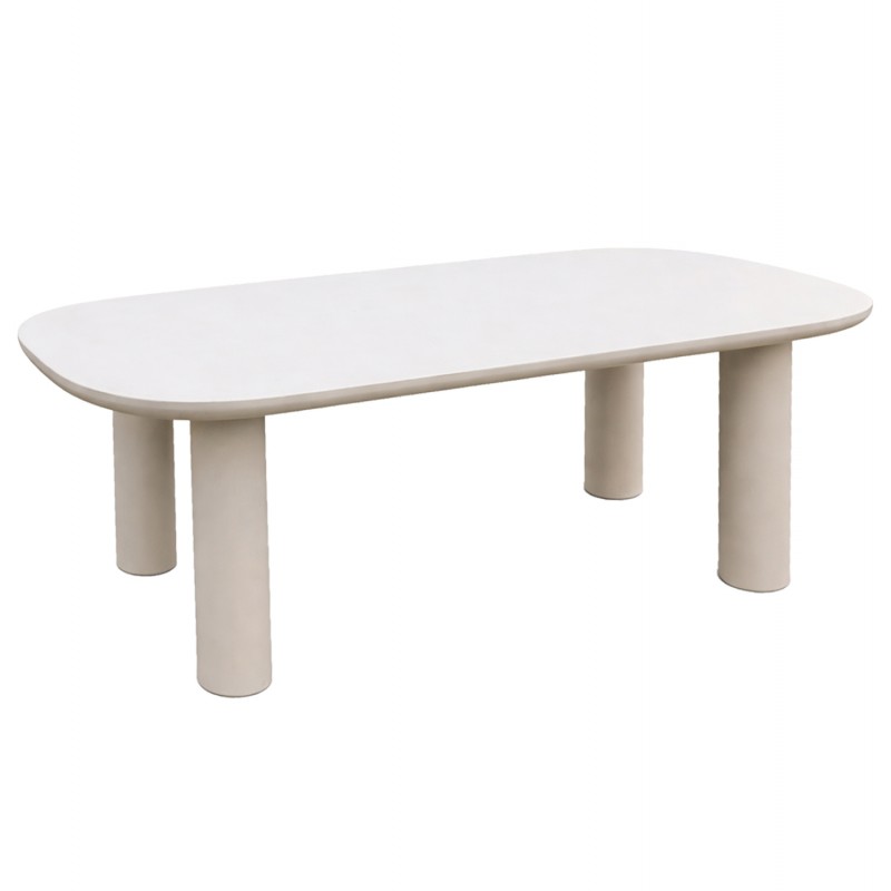 ΤΡΑΠΕΖΙ ΤΡΑΠΕΖΑΡΙΑΣ KIORA HM6597.02 ΜΠΕΖ FIBER CEMENT 200x100x75Υεκ