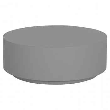 ΤΡΑΠΕΖΙ ΜΕΣΗΣ ΣΤΡΟΓΓΥΛΟ KYOKO HM6579.01 ΓΚΡΙ FIBER CEMENT Φ90x34Υεκ.