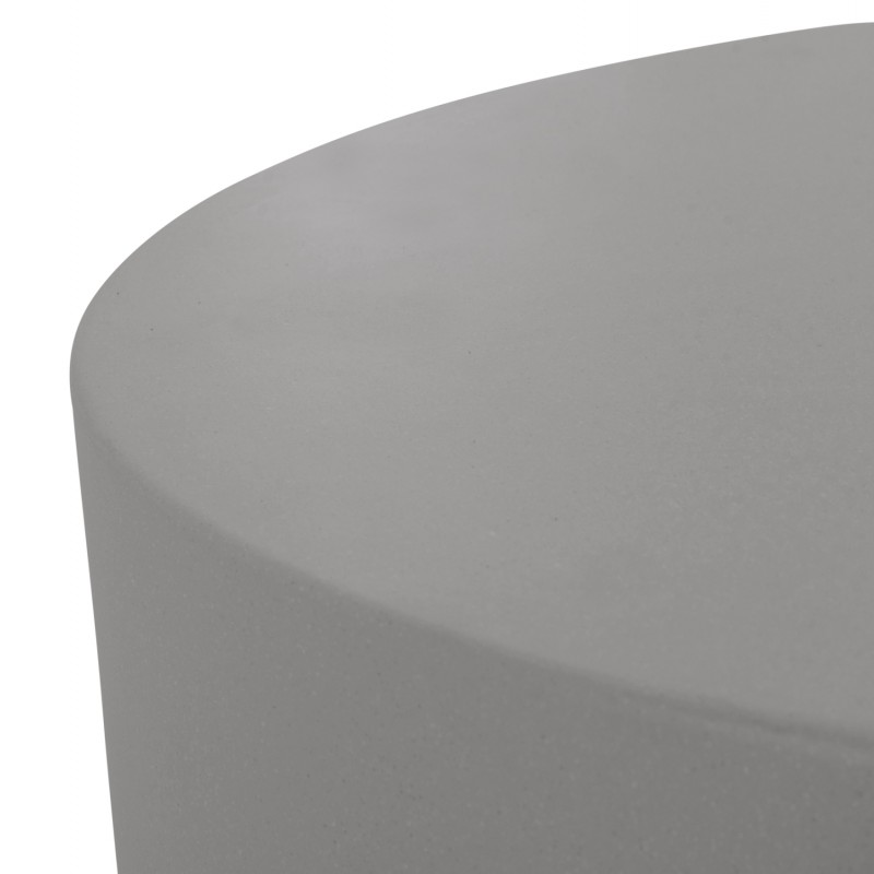 ΤΡΑΠΕΖΙ ΜΕΣΗΣ ΣΤΡΟΓΓΥΛΟ KYOKO HM6579.01 ΓΚΡΙ FIBER CEMENT Φ90x34Υεκ.