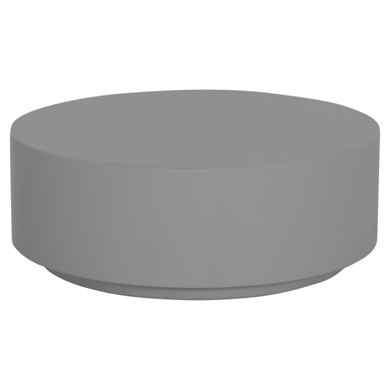 ΤΡΑΠΕΖΙ ΜΕΣΗΣ ΣΤΡΟΓΓΥΛΟ KYOKO HM6579.01 ΓΚΡΙ FIBER CEMENT Φ90x34Υεκ.