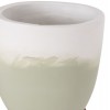 ΓΛΑΣΤΡΕΣ ΣΕΤ 2ΤΜΧ SEON HM4686.09 TERRACOTTA ΣΕ ΛΕΥΚΟ & ΠΡΑΣΙΝΟ--TEAK ΒΑΣΗ