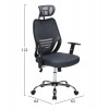 ΚΑΡΕΚΛΑ ΓΡΑΦΕΙΟΥ BRIEF HM1206.02 ΓΚΡΙ MESH--ΒΑΣΗ ΧΡΩΜΙΟΥ 63x64x122Υεκ.