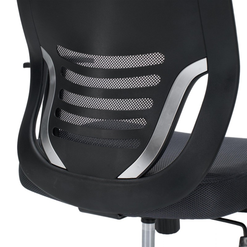 ΚΑΡΕΚΛΑ ΓΡΑΦΕΙΟΥ BRIEF HM1206.02 ΓΚΡΙ MESH--ΒΑΣΗ ΧΡΩΜΙΟΥ 63x64x122Υεκ.