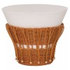 ΤΡΑΠΕΖΙ ΒΟΗΘΗΤΙΚΟ PERRAL HM18164.02S FIBER CEMENT ΛΕΥΚΟ-ΦΥΣΙΚΟ RATTAN--Φ42x36Υεκ