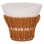 ΤΡΑΠΕΖΙ ΒΟΗΘΗΤΙΚΟ PERRAL HM18164.02S FIBER CEMENT ΛΕΥΚΟ-ΦΥΣΙΚΟ RATTAN--Φ42x36Υεκ