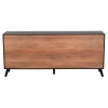 ΜΠΟΥΦΕΣ ΜΕΛΑΜΙΝΗΣ KRUDEN HM9446.11 ΜΑΥΡΟ-ΦΥΣΙΚΟ 180x40x78.6Υεκ.