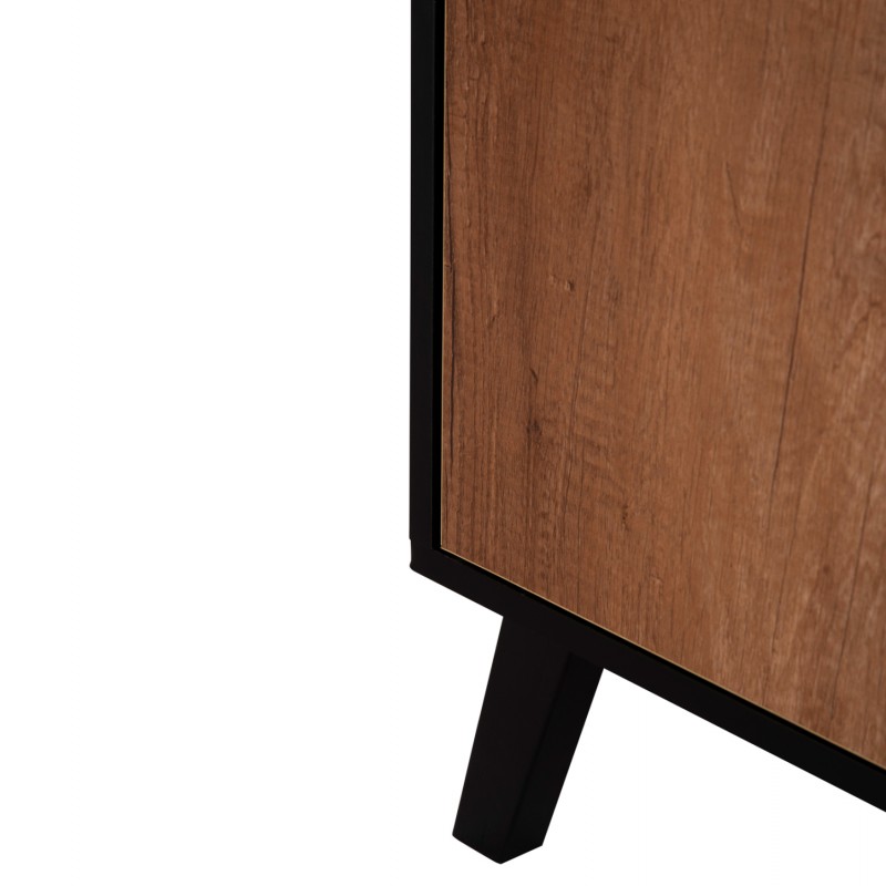 ΜΠΟΥΦΕΣ ΜΕΛΑΜΙΝΗΣ KRUDEN HM9446.11 ΜΑΥΡΟ-ΦΥΣΙΚΟ 180x40x78.6Υεκ.