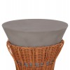 ΤΡΑΠΕΖΙ ΒΟΗΘΗΤΙΚΟ PERRAL HM18164.03S FIBER CEMENT ΓΚΡΙ-ΦΥΣΙΚΟ RATTAN--Φ42x36Υεκ