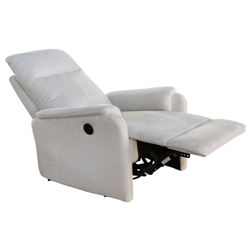 ΠΟΛΥΘΡΟΝΑ RELAX ΜΕ ΗΛΕΚΤΡΙΚΗ ΑΝΑΚΛΙΣΗ SYNTHIA HM3309.01 ΜΠΕΖ ΥΦΑΣΜΑ 75x87x102Yεκ