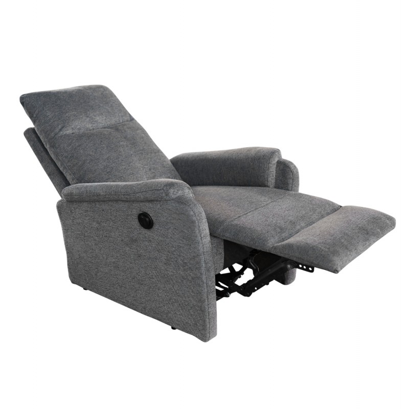 ΠΟΛΥΘΡΟΝΑ RELAX ΜΕ ΗΛΕΚΤΡΙΚΗ ΑΝΑΚΛΙΣΗ SYNTHIA HM3309.03 ΓΚΡΙ ΥΦΑΣΜΑ 75x87x102Yεκ
