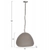 ΦΩΤΙΣΤΙΚΟ ΟΡΟΦΗΣ ΚΡΕΜΑΣΤΟ JAYLEN HM4703.03S FIBER CEMENT ΓΚΡΙ 44x39x30Υεκ.