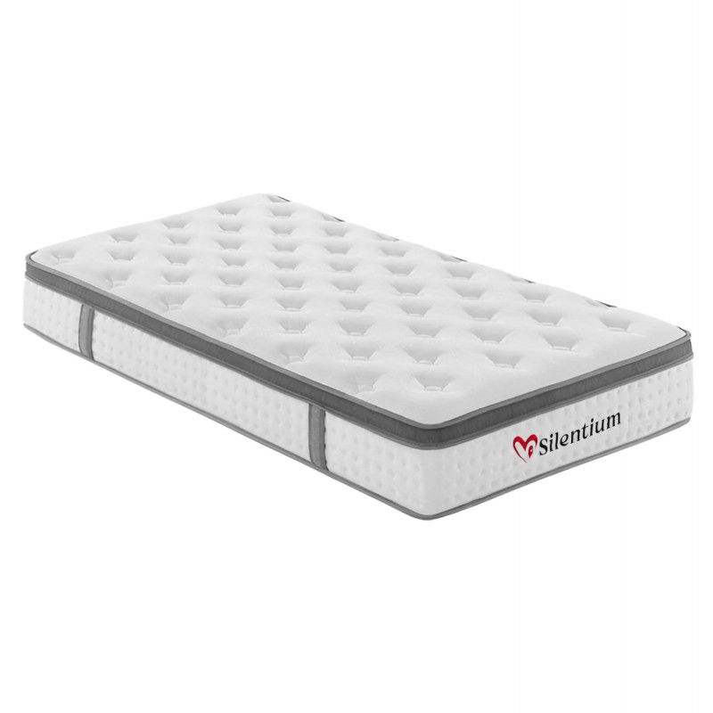 ΣΤΡΩΜΑ ΜΟΝΟ SILENTIUM HM749.01 POCKET SPRINGS--ΛΕΥΚΟ 90x190x30Υεκ.