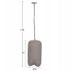 ΦΩΤΙΣΤΙΚΟ ΟΡΟΦΗΣ ΚΡΕΜΑΣΤΟ LOGKY HM4704.03S--FIBER CEMENT ΓΚΡΙ Φ24x47Υεκ
