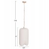 ΦΩΤΙΣΤΙΚΟ ΟΡΟΦΗΣ ΚΡΕΜΑΣΤΟ LOGKY HM4704.02S--FIBER CEMENT ΛΕΥΚΟ Φ24x47Υεκ