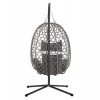 ΚΡΕΜΑΣΤΗ ΦΩΛΙΑ NESTA HM6468.01 ΓΚΡΙ ΜΕΤΑΛΛΟ & P.E.RATTAN 100x100x190Υεκ.