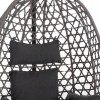 ΚΡΕΜΑΣΤΗ ΦΩΛΙΑ NESTA HM6468.01 ΓΚΡΙ ΜΕΤΑΛΛΟ & P.E.RATTAN 100x100x190Υεκ.