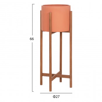 ΓΛΑΣΤΡΑ ΕΣΩΤ.ΧΩΡΟΥ RENTIL HM4684.08L FIBER CEMENT ΧΡΩΜΑ ΤΕΡΑΚΟΤΑ--ΒΑΣΗ TEAK Φ27x66Υ