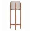 ΓΛΑΣΤΡΑ ΕΣΩΤ.ΧΩΡΟΥ RENTIL HM4684.03L FIBER CEMENT ΧΡΩΜΑ ΓΚΡΙ--ΒΑΣΗ TEAK Φ27x66Υ
