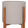 ΓΛΑΣΤΡΑ ΕΣΩΤ.ΧΩΡΟΥ RENTIL HM4684.03S FIBER CEMENT ΧΡΩΜΑ ΓΚΡΙ--ΒΑΣΗ TEAK Φ27x56Υ