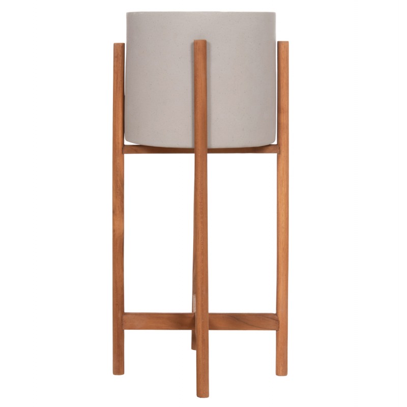 ΓΛΑΣΤΡΑ ΕΣΩΤ.ΧΩΡΟΥ RENTIL HM4684.03S FIBER CEMENT ΧΡΩΜΑ ΓΚΡΙ--ΒΑΣΗ TEAK Φ27x56Υ